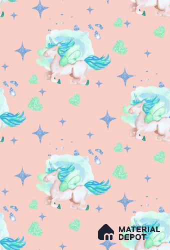 POS041 - 3 | Kid Series Animal Print Look 40 inches Sandblast Paper (Customized Size Wallpaper)