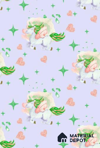 POS041 - 4 | Kid Series Animal Print Look 52 inches Economy Paper (Customized Size Wallpaper)
