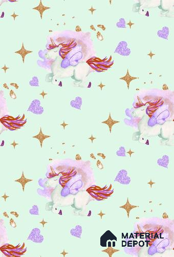 POS041 - 5 | Kid Series Animal Print Look 52 inches Economy Paper (Customized Size Wallpaper)