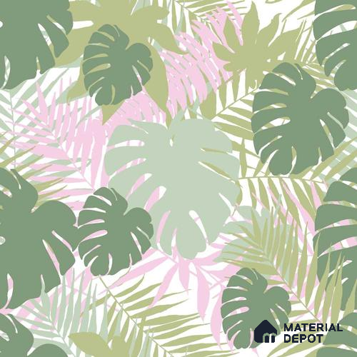 POS044-4 | Modern Series Florals Look 40 inches Sandblast Paper (Customized Size Wallpaper)