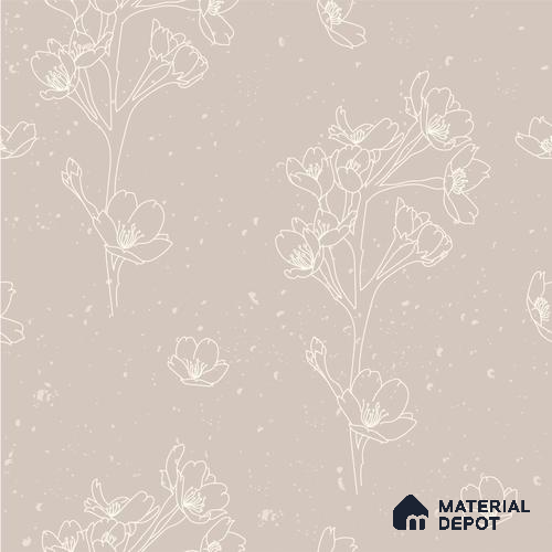 SUB-02 | Subtle Series Florals Look 40 inches Canvas Paper (Customized Size Wallpaper)