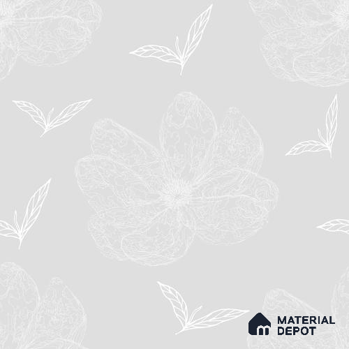 SUB-14 | Subtle Series Florals Look 40 inches Sandblast Paper (Customized Size Wallpaper)