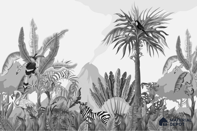 TROP - 03A | Tropical Series Nature Look 40 inches Canvas Paper (Customized Size Wallpaper)