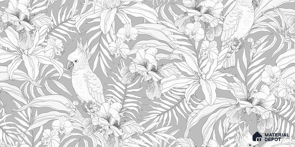TROP - 21 | Tropical Series Nature Look 52 inches Economy Paper (Customized Size Wallpaper)