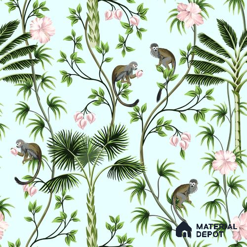 TROP - 25 | Tropical Series Nature Look 52 inches Economy Paper (Customized Size Wallpaper)