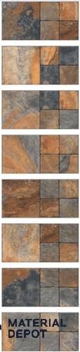 TL 02585 Cotta Rust 600x300 mm Matte Finish Random Design Parking Tile - 12 mm