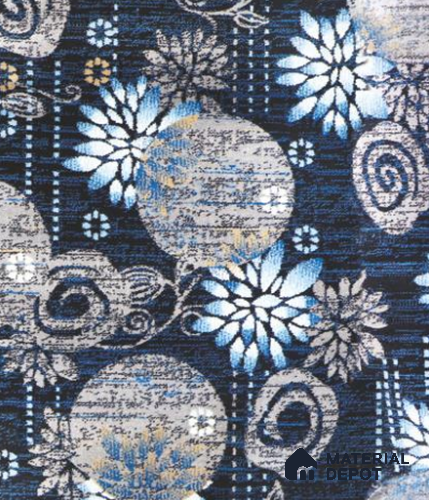 1325-Tropical Blue Classic Wilton Series 25 Meter x 3.96 Meter Pattern 1 Carpet Tile - 12 mm