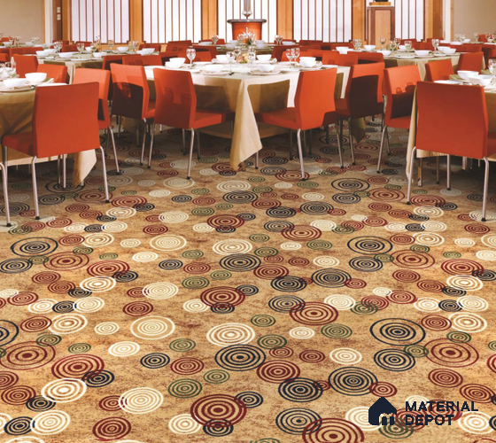 1332-Colossal Beige Classic Wilton Series 25 Meter x 3.96 Meter Pattern 2 Carpet Tile - 12 mm