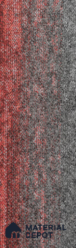 #301 - Ruby Red 1000x250 mm 100 % PP/ Eco Back Carpet Tile - 5 mm