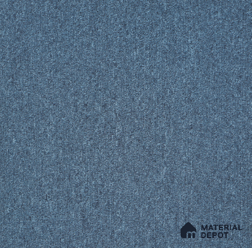 414-Blue Delta Series 500x500 mm 100% PP BCF Loop Pile/PVC Back Carpet Tile - 4 mm