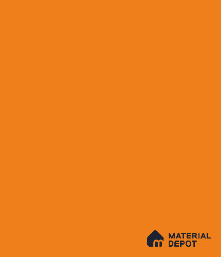 LM 03293 Vivid Orange 8 ft x 4 ft High Gloss Finish Decorative Laminate - 0.8 mm | Suitable for Living Room, Kitchen, Office