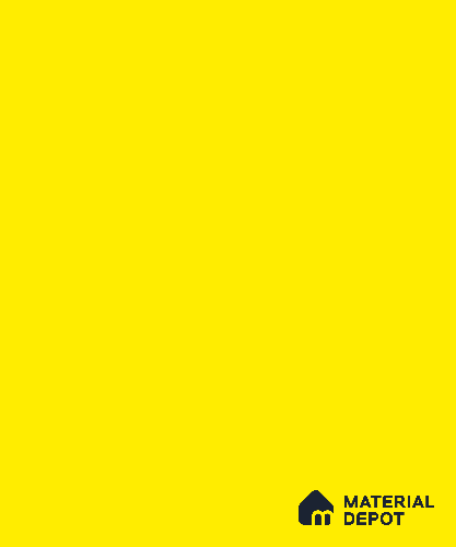 LM 03315 Bright Yellow 8 ft x 4 ft Suede Finish Decorative Laminate - 0.8 mm | Suitable for Living Room, Kitchen, Office