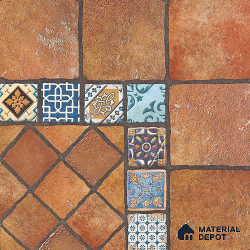 Multifired Moroccan Floor & Wall Tile TL 05723 Radiance Dazzling Brilliance 2 ft x 2 ft Vitrified Matte Finish - 9 mm | Suitable for Living Room, Bathroom, Kitchen & Backsplash