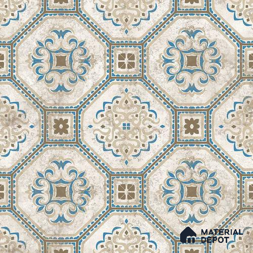 Multifired Moroccan Floor & Wall Tile TL 05724 Radiance Gilded Tesserae 2 ft x 2 ft Vitrified Matte Finish - 9 mm | Suitable for Living Room, Bathroom, Kitchen & Backsplash