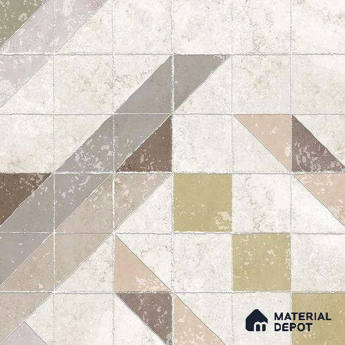 Multifired Moroccan Floor & Wall Tile TL 05721 C Radiance Groove Noir 2 ft x 2 ft Vitrified Matte Finish - 9 mm | Suitable for Living Room, Bathroom, Kitchen & Backsplash