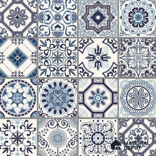 Multifired Moroccan Floor & Wall Tile TL 05684 Zellige Deep Bruno 12 x 12 inch Vitrified Matte Finish - 9 mm | Suitable for Living Room, Bathroom, Kitchen & Backsplash