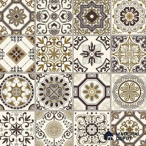 Multifired Moroccan Floor & Wall Tile TL 05684 B Zellige Rich Bruno 12 x 12 inch Vitrified Matte Finish - 9 mm | Suitable for Living Room, Bathroom, Kitchen & Backsplash