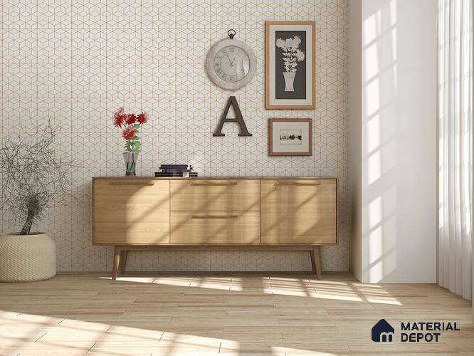 Multifired Moroccan Floor & Wall Tile TL 05681 Zellige Primary Yellow 12 x 12 inch Vitrified Matte Finish - 9 mm | Suitable for Living Room, Bathroom, Kitchen & Backsplash