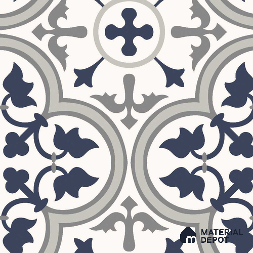 Multifired Moroccan Floor & Wall Tile TL 05683 Zellige Shadow Grey 12 x 12 inch Vitrified Matte Finish - 9 mm | Suitable for Living Room, Bathroom, Kitchen & Backsplash