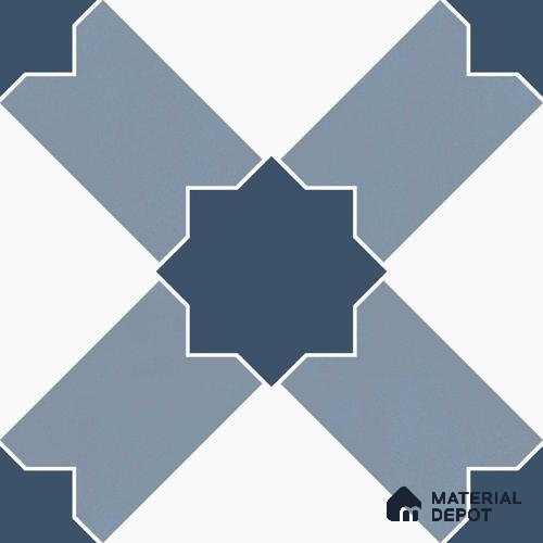 Multifired Moroccan Floor & Wall Tile TL 05710 Zellige Stellar Glow 12 x 12 inch Vitrified Matte Finish - 9 mm | Suitable for Living Room, Bathroom, Kitchen & Backsplash