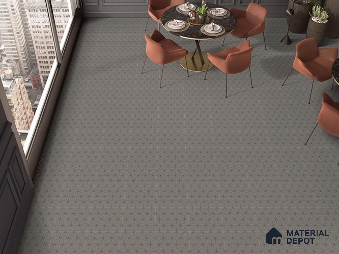 Multifired Moroccan Floor & Wall Tile TL 05680 B Zellige Black Equal Metal 12 x 12 inch Vitrified Matte Finish - 9 mm | Suitable for Living Room, Bathroom, Kitchen & Backsplash