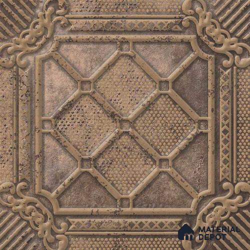 Moroccan Wall Tile TL 05647 Opulence Stone Oscar 8 x 8 inch Ceramic Matte Finish - 9 mm | 4 Random Faces | Suitable for Living Room, Bathroom, Kitchen & Backsplash | Please Expect a Slight Variation of Pattern