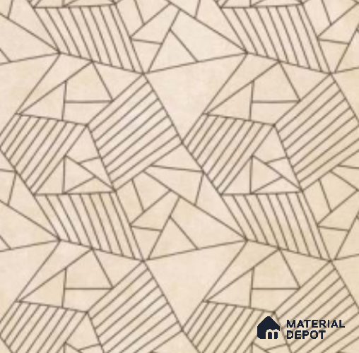 Multifired Moroccan Floor & Wall Tile TL 07955 Lunar Drift 2 ft x 2 ft Vitrified Matte Finish - 9 mm | Suitable for Living Room, Bathroom, Kitchen & Backsplash