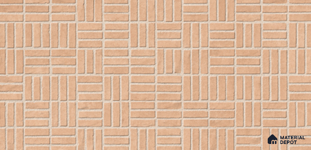 Punch Look Wall Tile TL 11452 B Inspire Brown 2 ft x 1 ft Ceramic Matte Finish - 8 mm  | Suitable for Bathroom & Kitchen