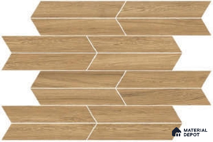 Wood Look Floor & Wall Tile TL 07205 D Feelwood Honey 18 Inch x 3 Inch Vitrified Matte Finish - 9 mm | 2-3 mm Spacer is Mandatory