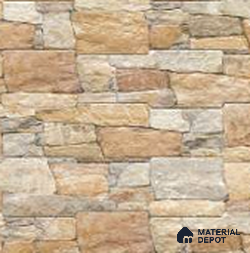 Brick Wall Tile TL 10090 B 16 inch x 6 inch Porcelain Matte Finish - 9 mm