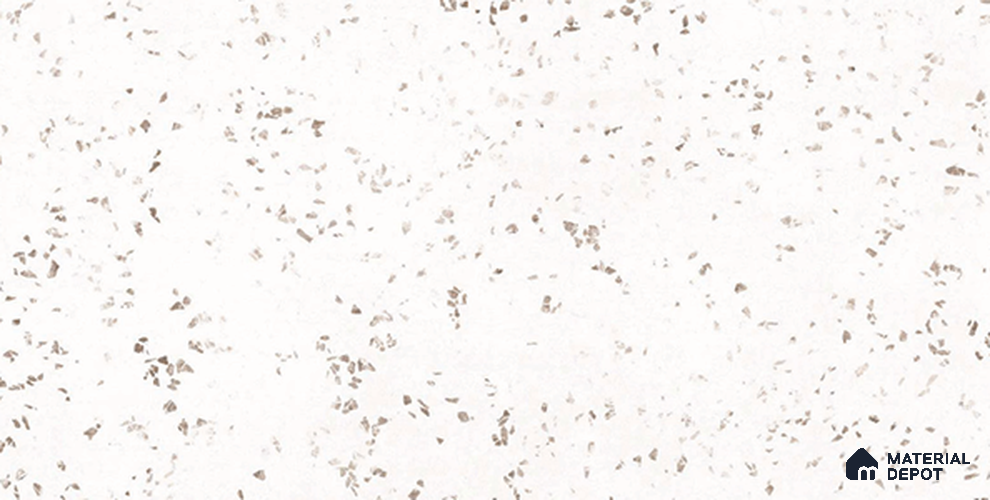 Terrazzo Look Floor & Wall Tile TL 11446 Allure Bianco 4 ft x 2 ft Vitrified Matte Finish - 9 mm | Suitable for Living Room, Bedroom & Dining