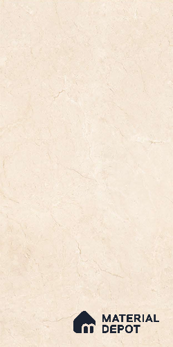 Marble Floor & Wall Tile TL 06388 Crema Marfil 4 ft x 2 ft Glossy Finish Vitrified Tile - 9 mm | Suitable for Living Room, Bedroom & Bathroom