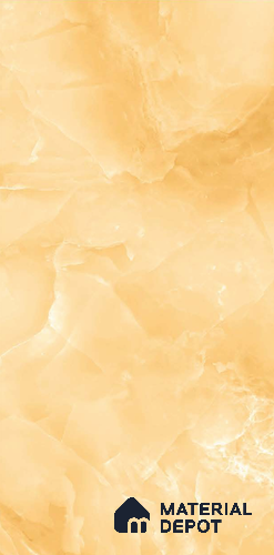 Marble Floor & Wall Tile TL 06393 B Afyon Onyx Gold 4 ft x 2 ft High Gloss Finish Vitrified Tile - 9 mm | Suitable for Living Room, Bedroom & Bathroom