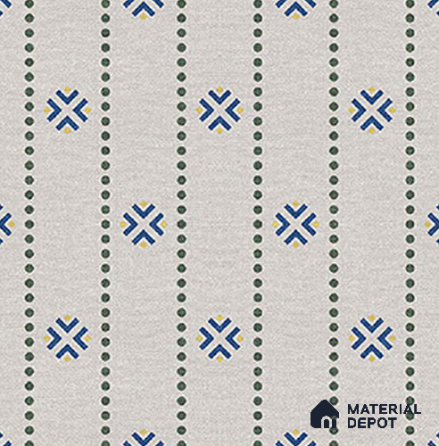 Moroccan Floor Tile TL 12348 PS 356 1 ft x 1 ft Matte Finish Ceramic Tile - 9 mm