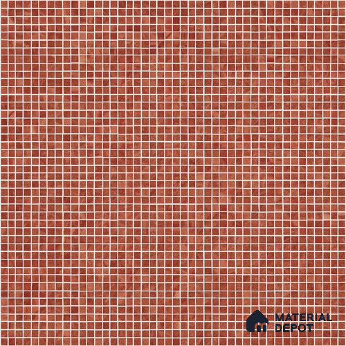 Mosaic Look Floor & Wall Tile TL 10970 B Mosaic Red 2 ft x 2 ft Vitrified Punch Matte Finish - 9 mm | Suitable for Parking, Outdoor, Balcony & Terrace
