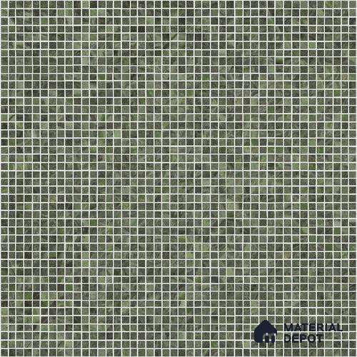 Mosaic Look Floor & Wall Tile TL 10970 Mosaic Green 2 ft x 2 ft Vitrified Punch Matte Finish - 9 mm | Suitable for Parking, Outdoor, Balcony & Terrace