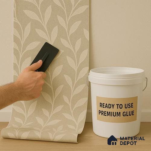 Customised Wallpaper Installation - Wall (Ready to use premium Glue) (MOQ - 80 Sq. Ft)