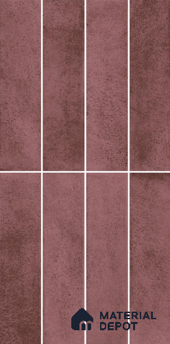 Faux Subway Wall Tile TL 11960 F Sartoria Magenta 2 ft x 1 ft Glossy Finish Ceramic Tile - 9 mm