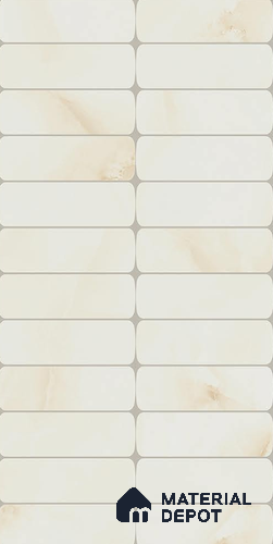 Faux Subway Wall Tile TL 11958 B Marcel Mellow Crema 2 ft x 1 ft Glossy Finish Ceramic Tile - 9 mm