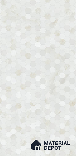 Faux Mosaic Wall Tile TL 11957 Gems Mellow Bianco 2 ft x 1 ft Glossy Finish Ceramic Tile - 9 mm
