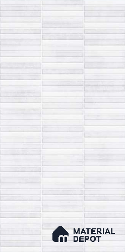 Faux Subway Wall Tile TL 10777 D Stark Milky 2 ft x 1 ft Glossy Finish Ceramic Tile - 9 mm | Please Expect a Slight Variation of Pattern