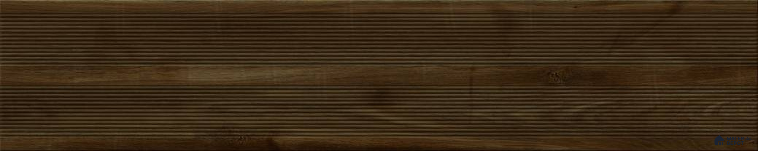Wooden Effect Floor Tile TL 12115 Deckwood Walnut 3.2 ft x 8 inc Matte Finish Ceramic Tile - 9 mm