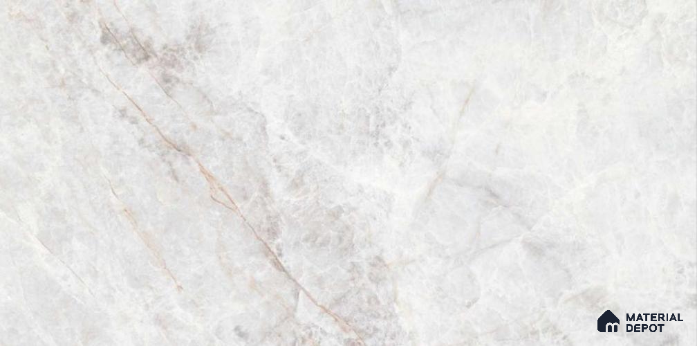 Marbles & Stones Floor & Wall Tile TL 12178 Artic Stone White 4 ft x 2 ft Carving Matte Finish Vitrified Tile - 9 mm