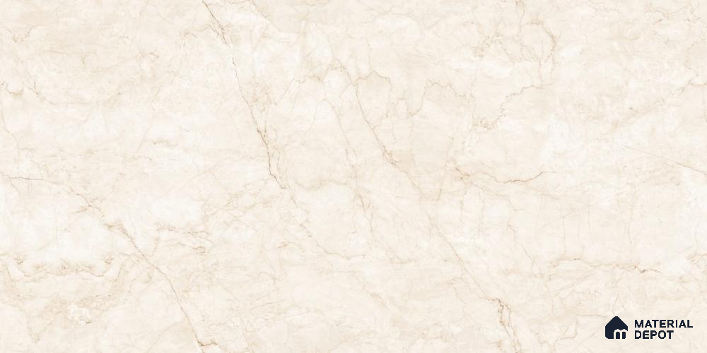 Marbles & Stones Floor & Wall Tile TL 12024 CM Blossom Crema 4 ft x 2 ft Glossy Finish Vitrified Tile - 9 mm | 4 Random Design
