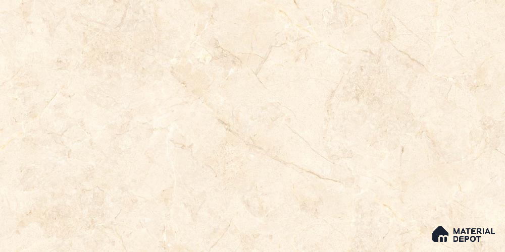 Marbles & Stones Floor & Wall Tile TL 12020 Marino Crema 4 ft x 2 ft Glossy Finish Vitrified Tile - 9 mm | 3 Random Design
