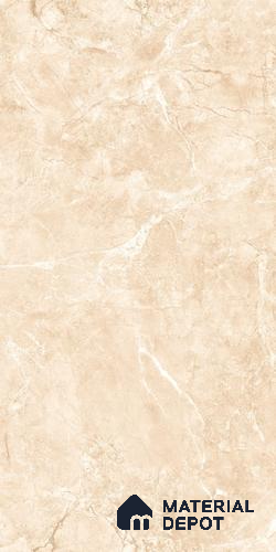 Marbles & Stones Floor & Wall Tile TL 12025 CM Canova Crema 4 ft x 2 ft Glossy Finish Vitrified Tile - 9 mm | 3 Random Design