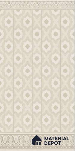 Patterned Wall Tile TL 12186 B SG Aloha Crema Decor 02 4 ft x 2 ft Glue Matte Finish  Vitrified Tile - 9 mm