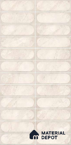 Faux Subway Wall Tile TL 10794 E Zilij Marfil 2 ft x 1 ft Glossy Finish Ceramic Tile - 9 mm | Please Expect a Slight Variation of Pattern