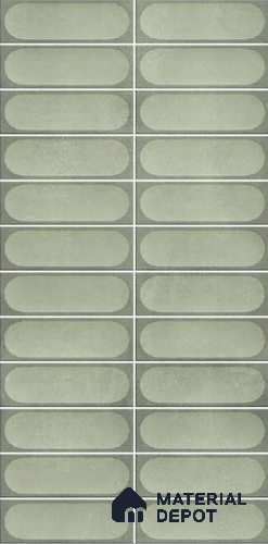 Faux Subway Wall Tile TL 10794 Zilij Bice 2 ft x 1 ft Glossy Finish Ceramic Tile - 9 mm | Please Expect a Slight Variation of Pattern