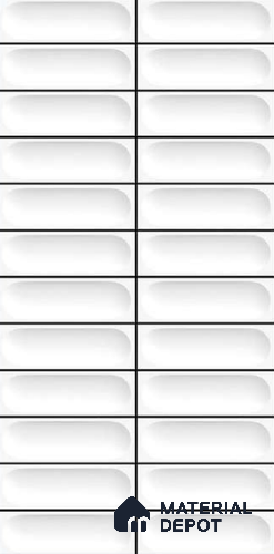 Faux Subway Wall Tile TL 10794 D Zilij Line 2 ft x 1 ft Glossy Finish Ceramic Tile - 9 mm | Please Expect a Slight Variation of Pattern